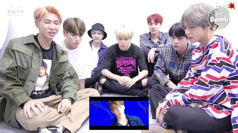 bts reaction pic|bts reacting to themselves.